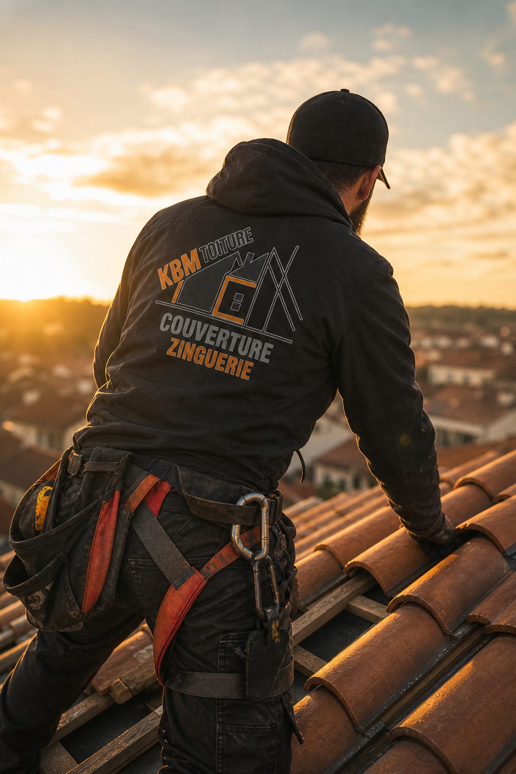 Couvreur KBM Toiture en intervention sur une toiture dans le Médoc